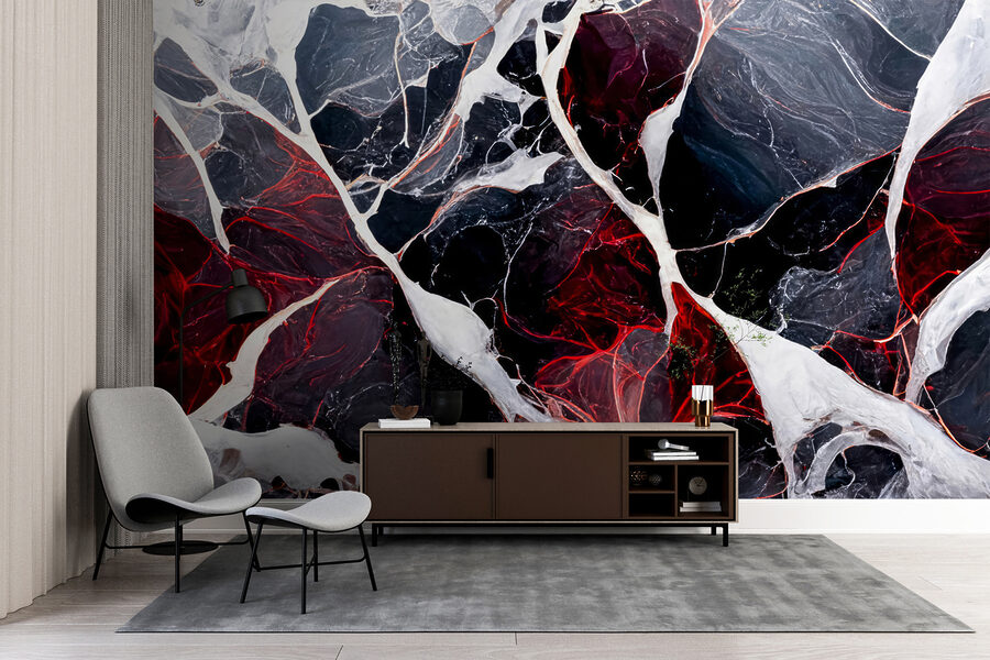 Motif abstrait aux couleurs riches