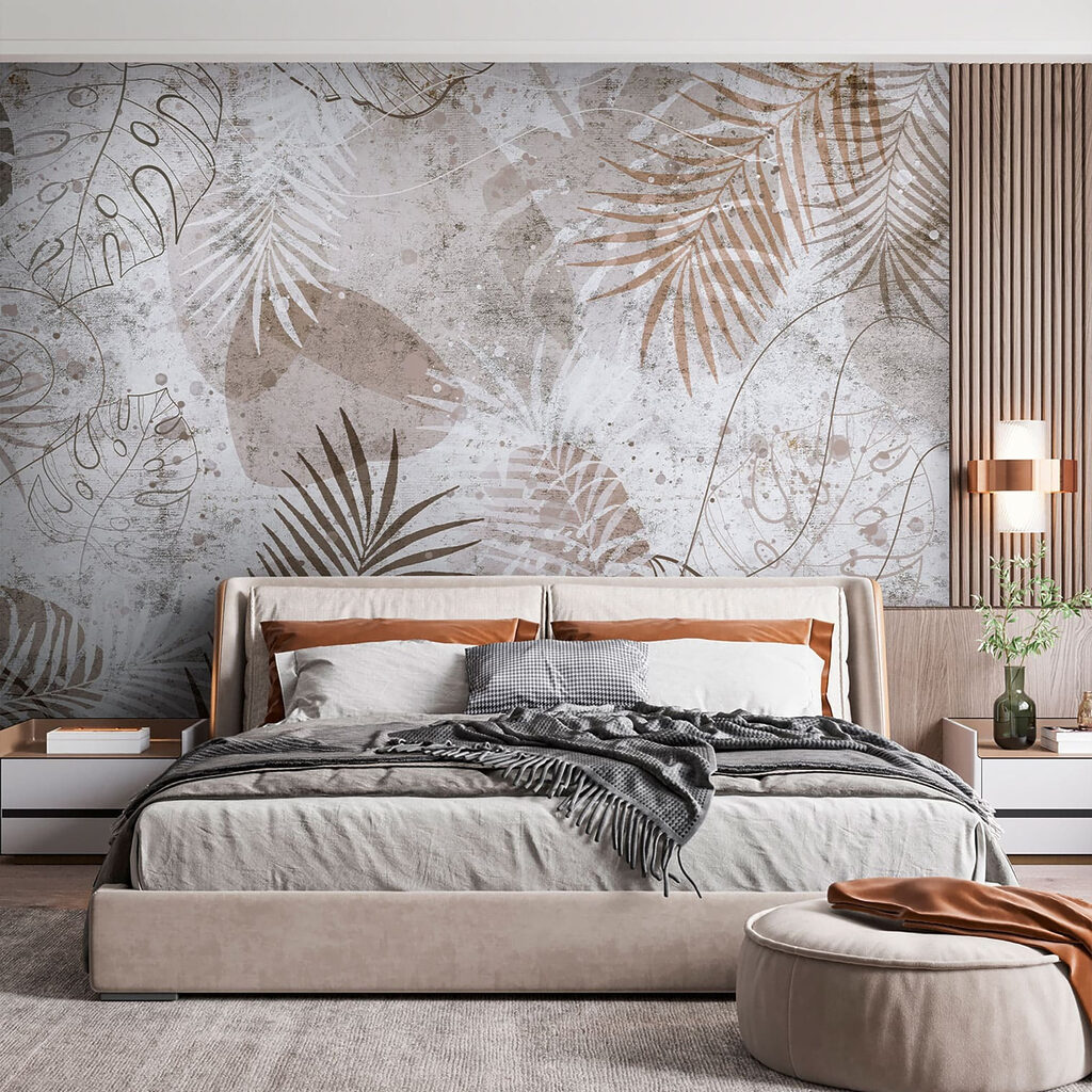 Elegant botanical patterns in neutral tones Elegant botanical patterns in neutral tones