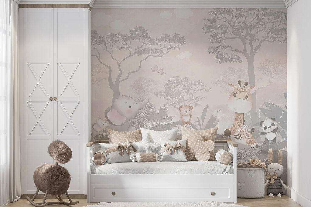 Group of animals in a forest Group of animals in a forest