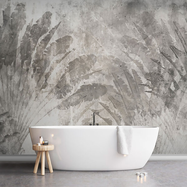 Fond gris et blanc avec des feuilles Fond gris et blanc avec des feuilles