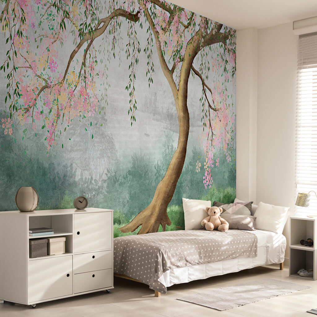 Tree with pink flowers