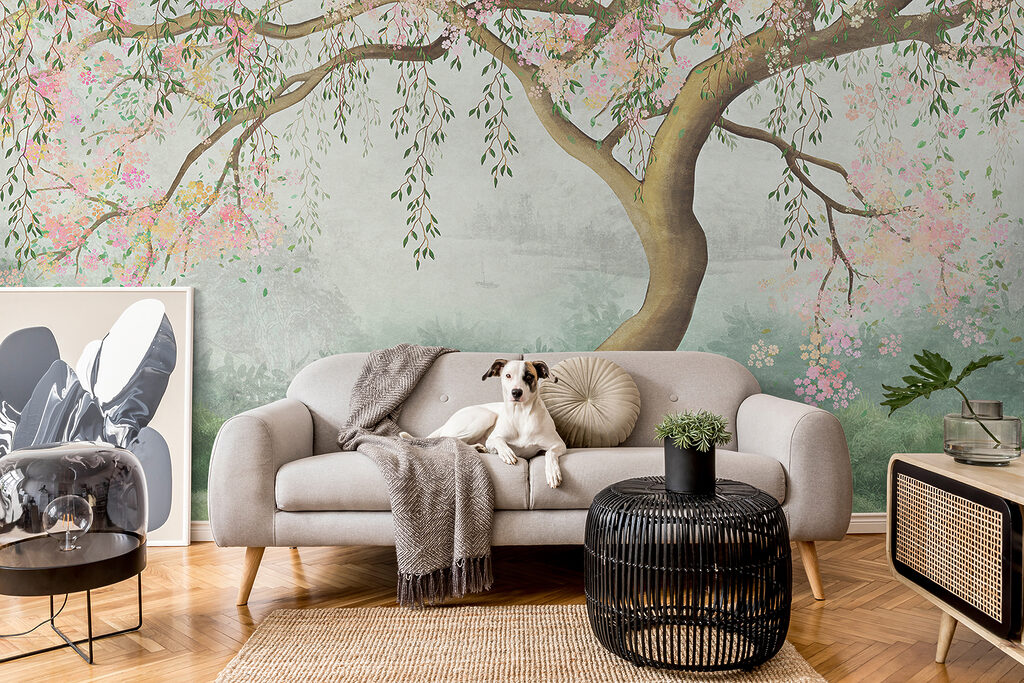 Tree with pink flowers