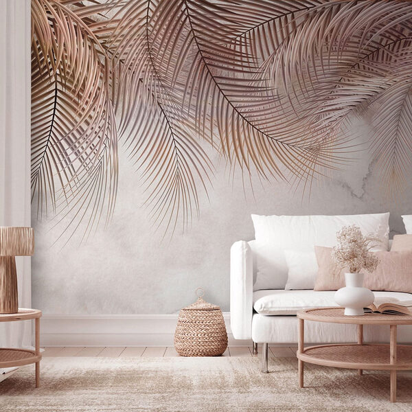 Des palmiers délicats sur une toile de fond douce. Des palmiers délicats sur une toile de fond douce.