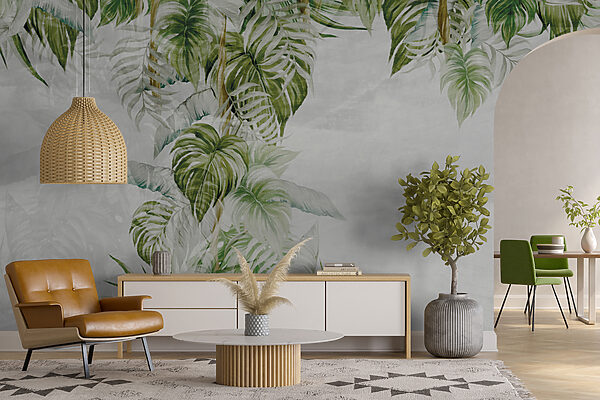 Peinture d'une plante tropicale Peinture d'une plante tropicale