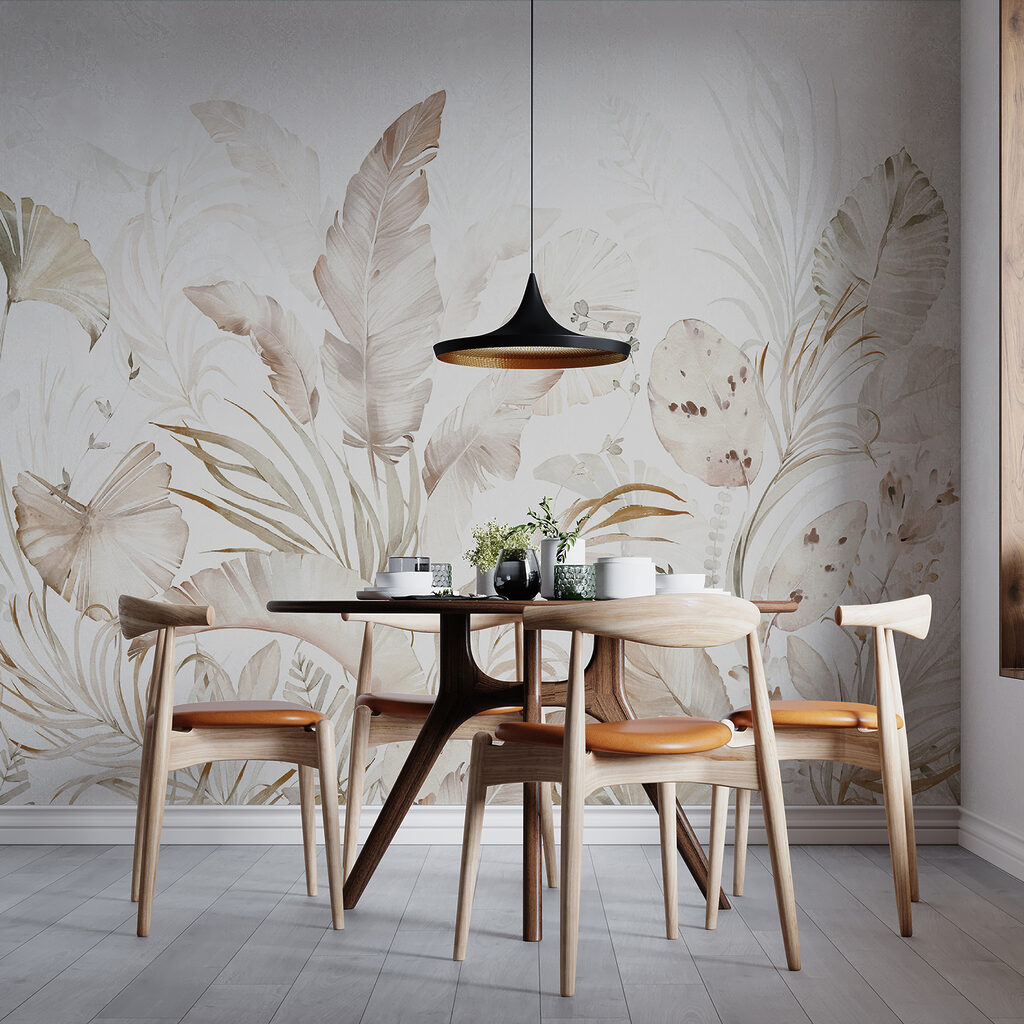 Elegant botanical elements in soft hues Elegant botanical elements in soft hues