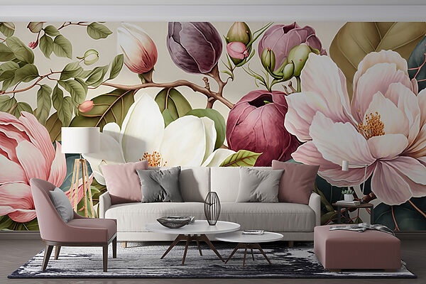 Des fleurs vibrantes dans un arrangement harmonieux Des fleurs vibrantes dans un arrangement harmonieux