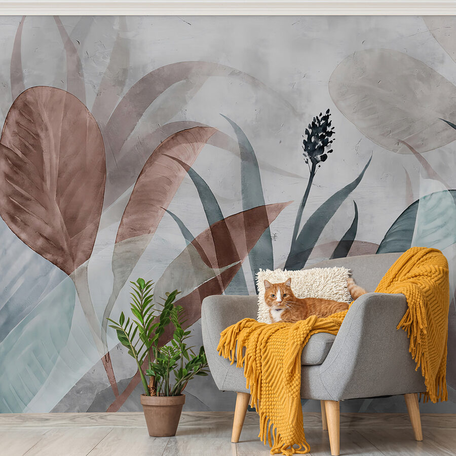 Feuillage serein dans des tons pastels.