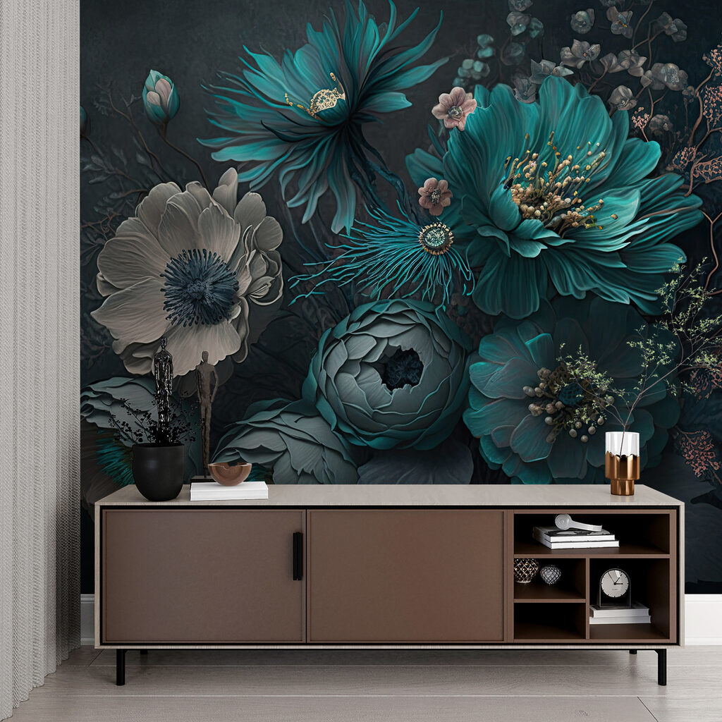 Elegant floral arrangement in cool tones Elegant floral arrangement in cool tones