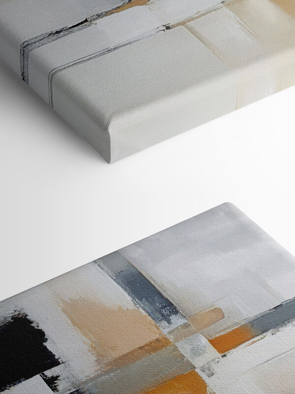 Une peinture d'art abstrait blanc et noir Une peinture d'art abstrait blanc et noir
