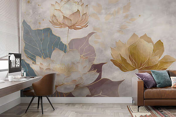 Peinture de fleurs et de feuilles Peinture de fleurs et de feuilles