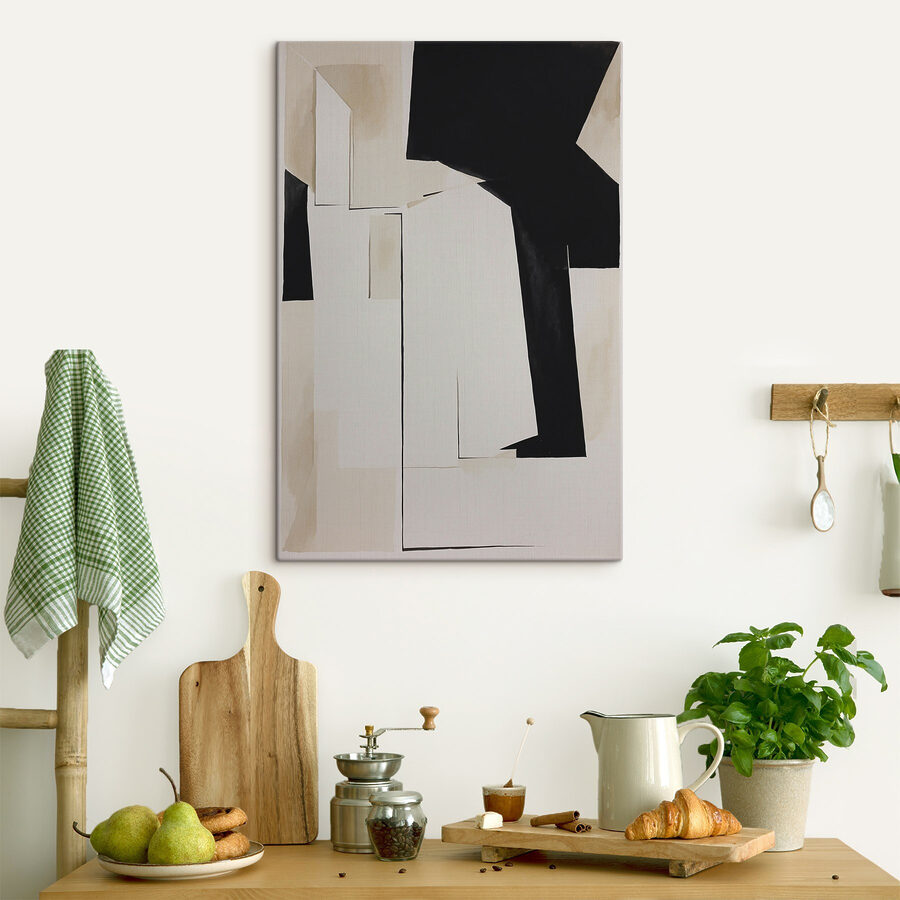Une œuvre d'art en noir et blanc
