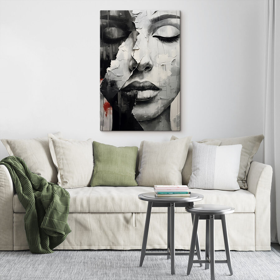 Peinture d'un visage de femme Peinture d'un visage de femme