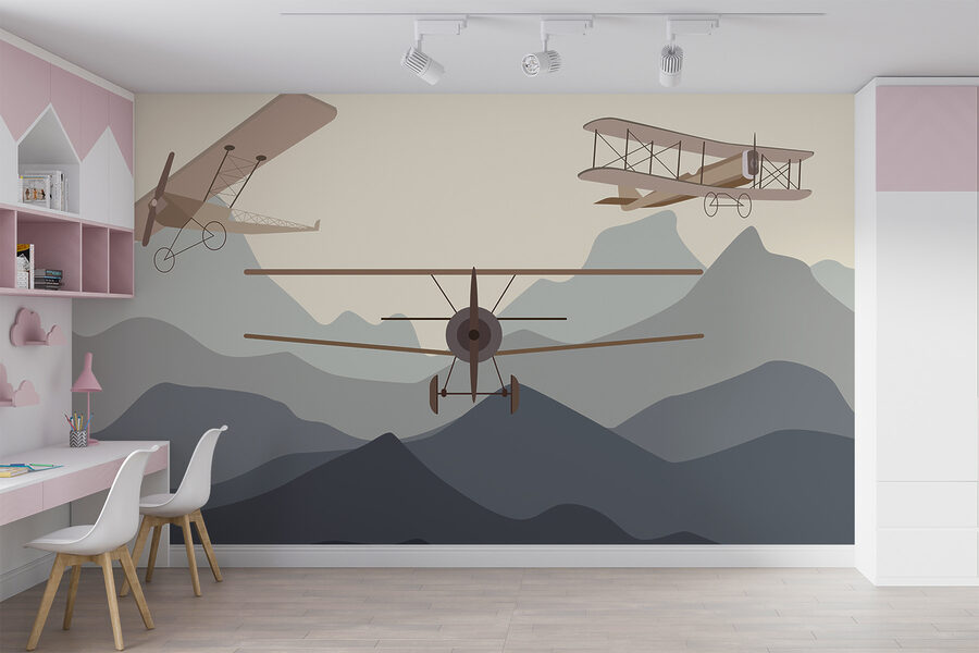 Deux avions volant dans les airs