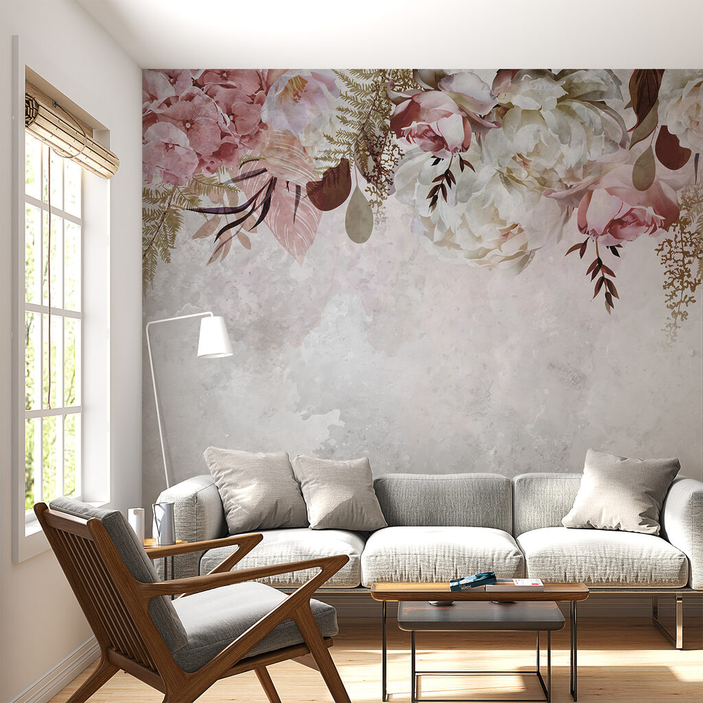 Delicate florals on a soft background