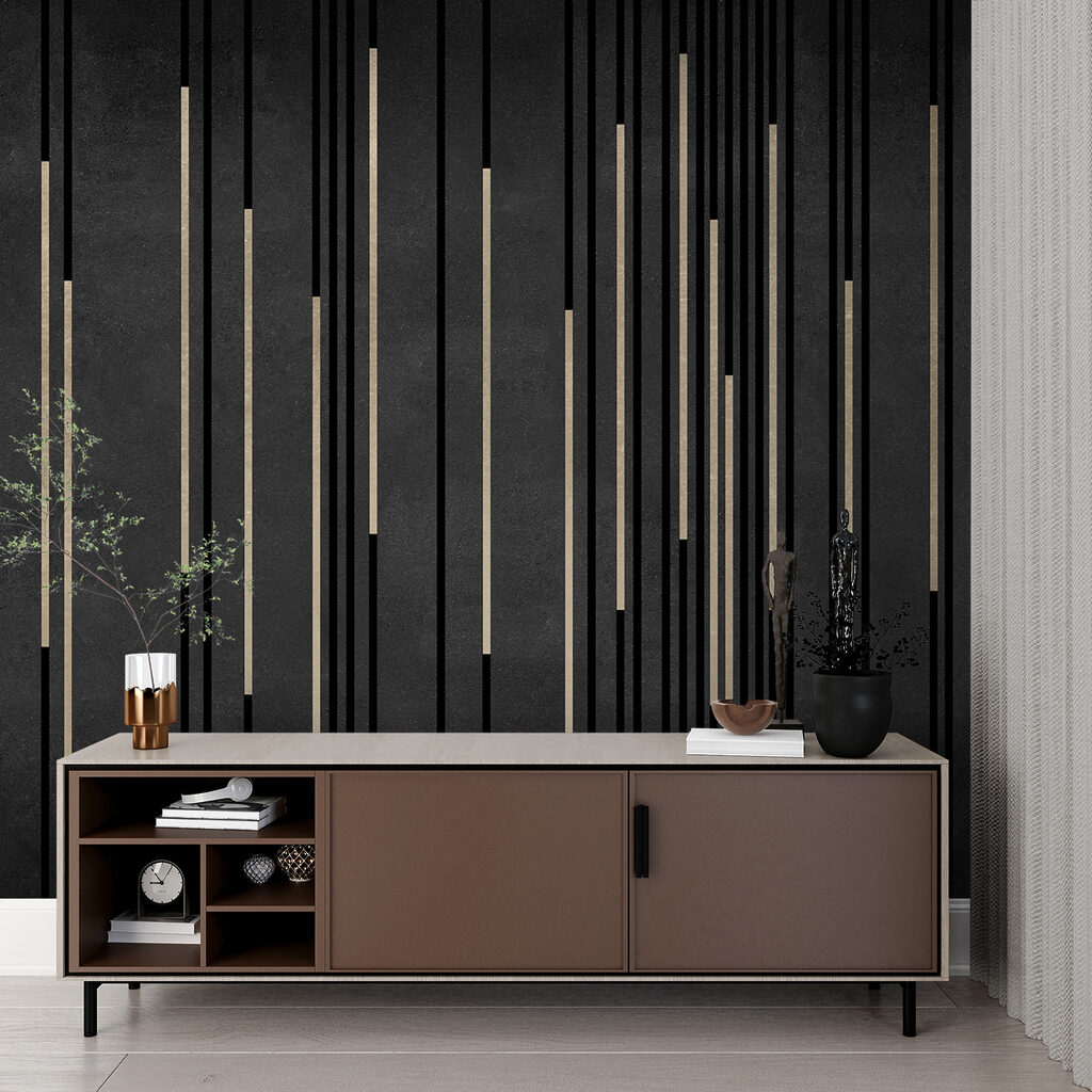 Black and white background with vertical lines
