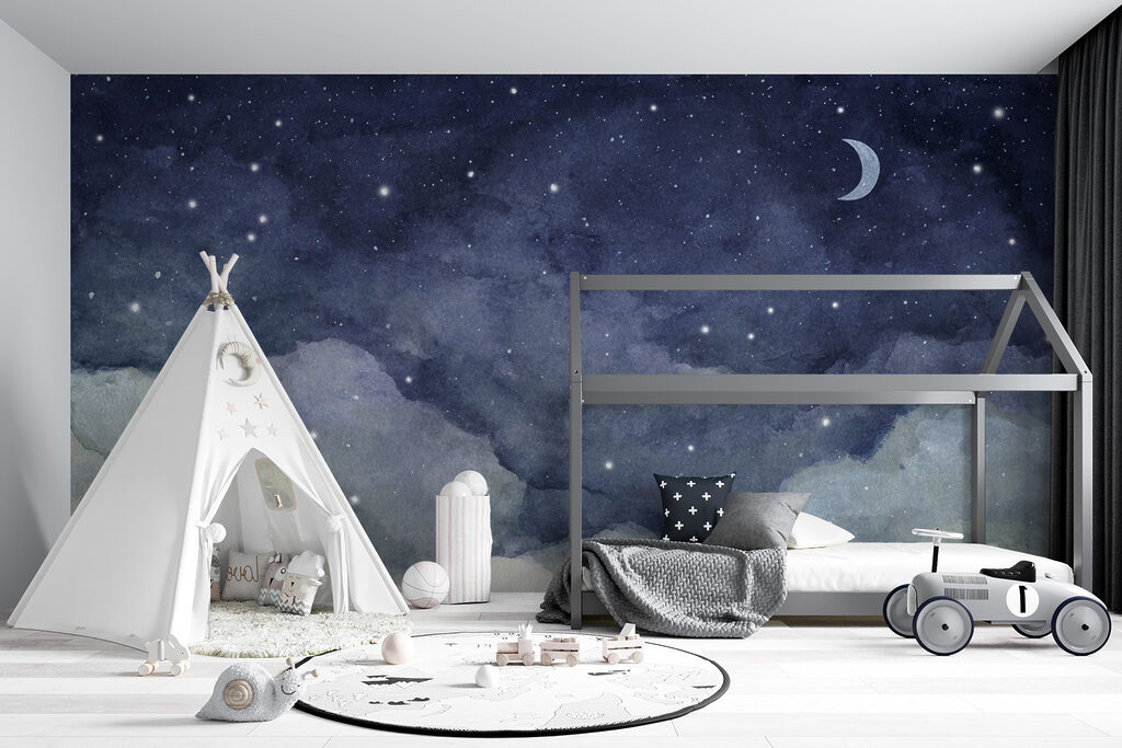 Moon and clouds at night Moon and clouds at night