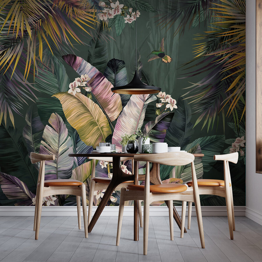 Peinture d'une plante tropicale