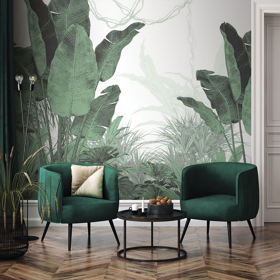 Groupe de plantes avec feuilles