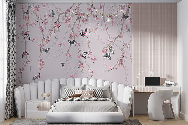 Papillons sur une branche d'arbre Papillons sur une branche d'arbre