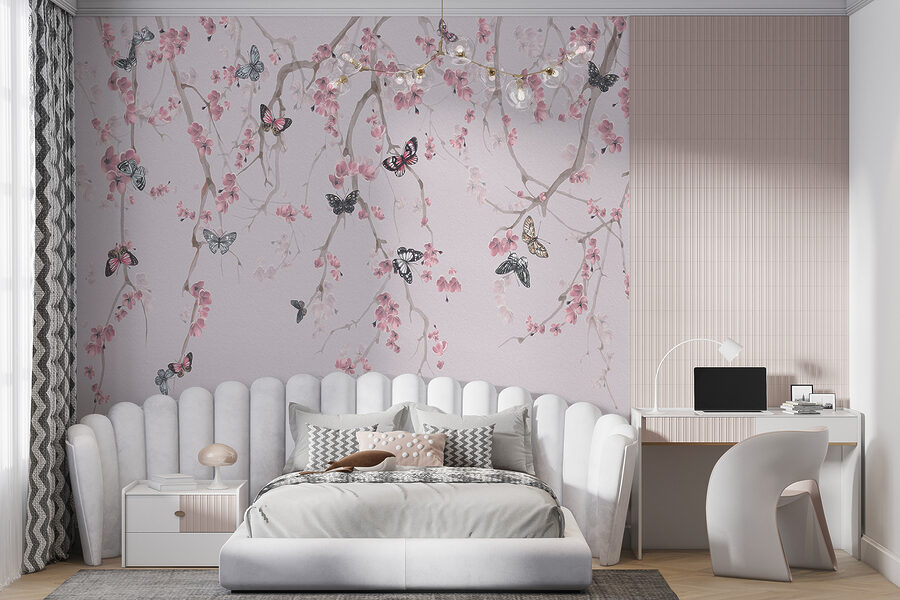 Papillons sur une branche d'arbre Papillons sur une branche d'arbre