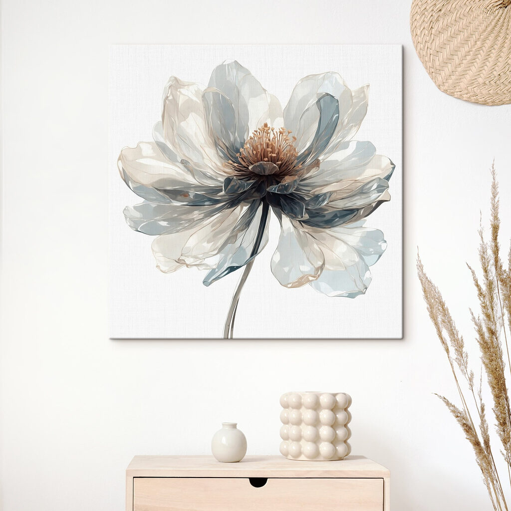Delicate flower in soft colors