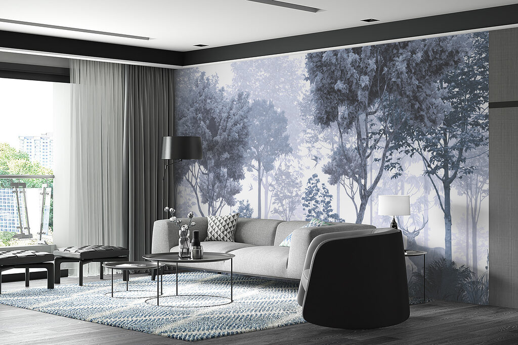 A forest with trees and plants A forest with trees and plants