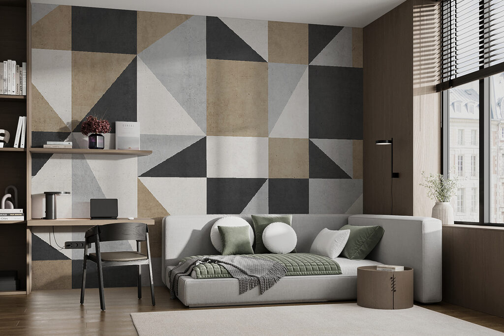 A pattern of triangles and triangles