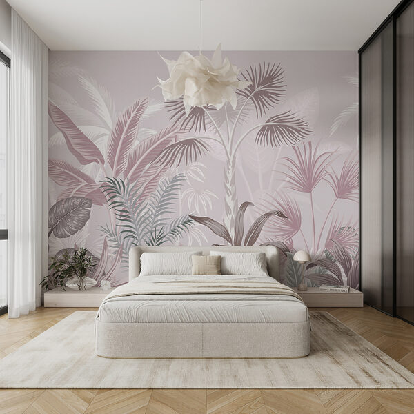 Feuillage tropical dans des tons doux et pastel. Feuillage tropical dans des tons doux et pastel.