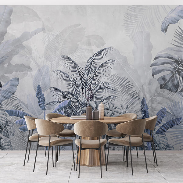 Un groupe de plantes avec des feuilles Un groupe de plantes avec des feuilles