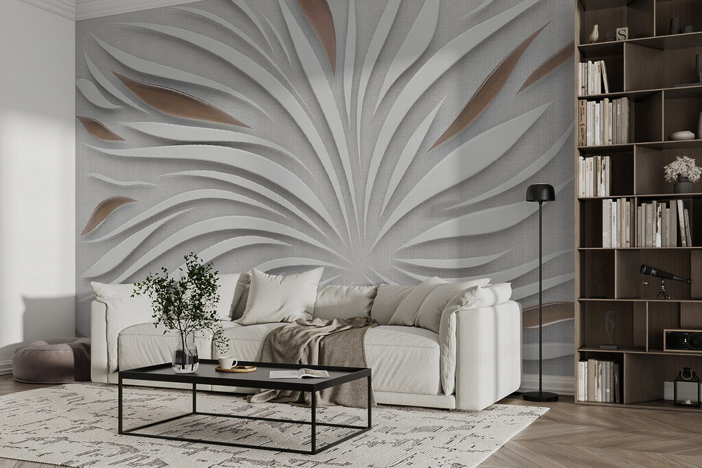 Radiant white petals with metallic accents Radiant white petals with metallic accents