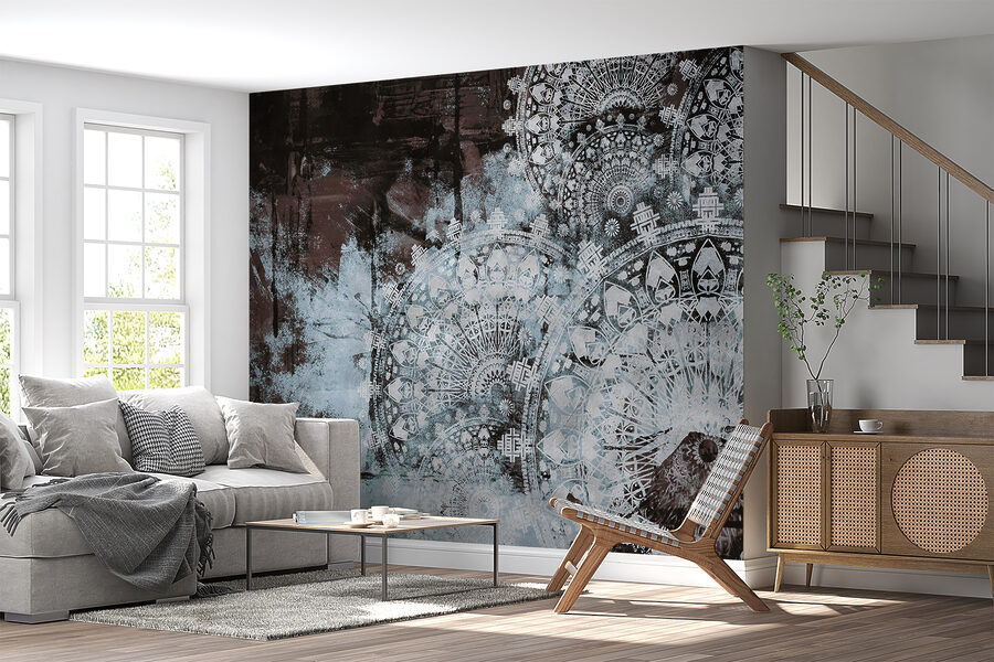 Motifs abstraits dans des couleurs sourdes
