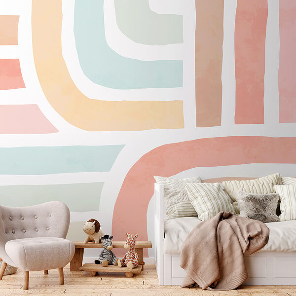 Un motif coloré avec des lignes Un motif coloré avec des lignes
