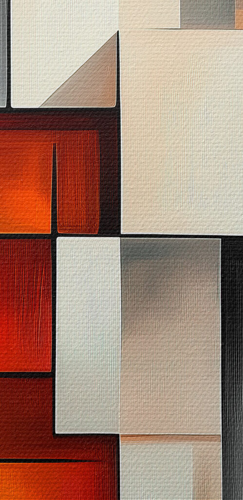 Colorful art piece of squares Colorful art piece of squares