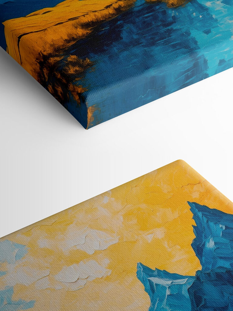 s43449pmlfn 768x1024 - Peinture d'une rivière avec des montagnes et de l'herbe - tegory