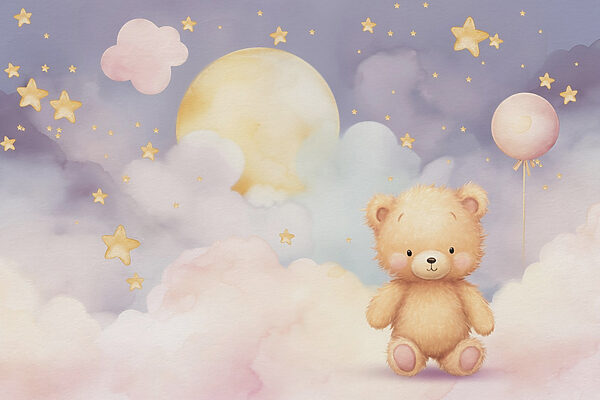 Ourson assis sur un nuage Ourson assis sur un nuage