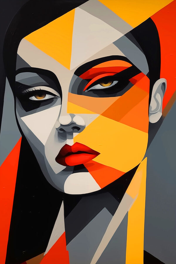 Peinture d'un visage de femme Peinture d'un visage de femme