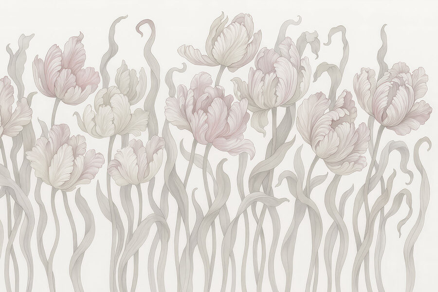 Des fleurs délicates aux teintes douces