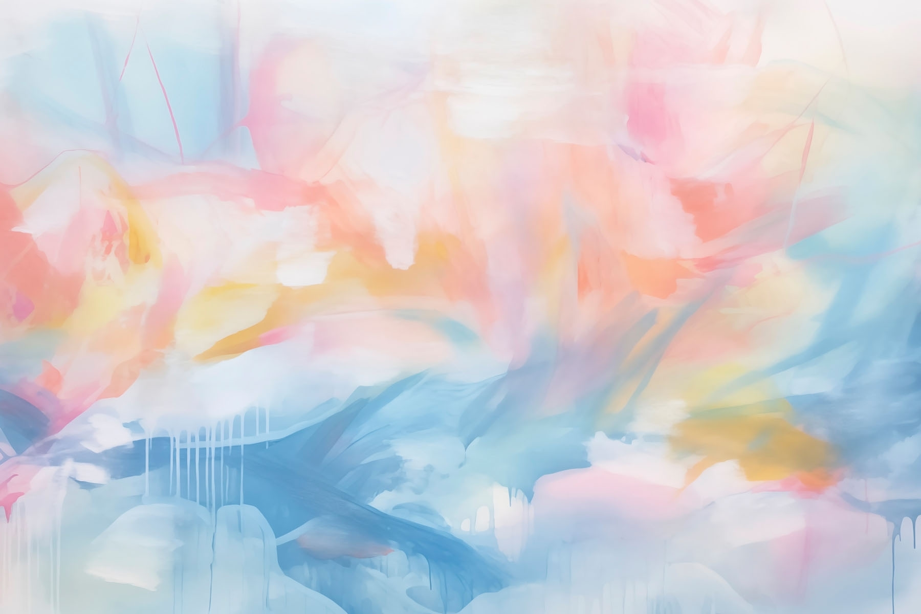 Painting of a colorful sky Painting of a colorful sky