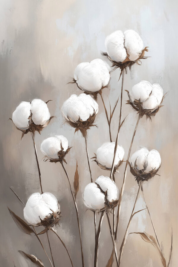 Le coton s'épanouit dans une douce élégance Le coton s'épanouit dans une douce élégance