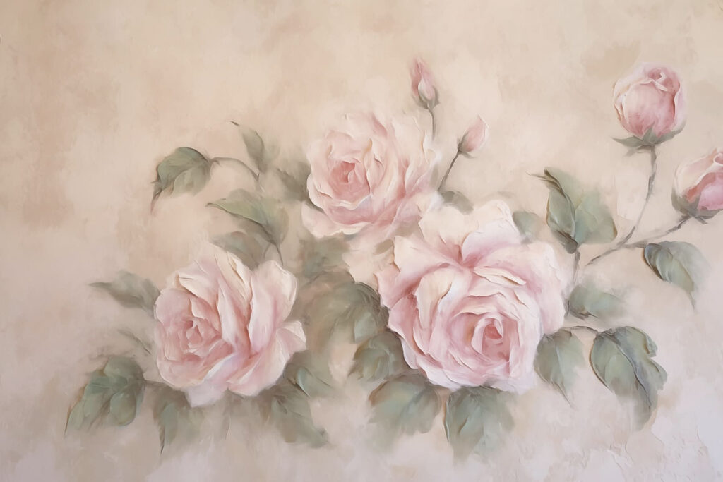 Peinture de roses roses Peinture de roses roses