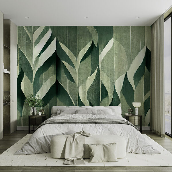 Feuilles complexes dans des teintes vertes apaisantes Feuilles complexes dans des teintes vertes apaisantes