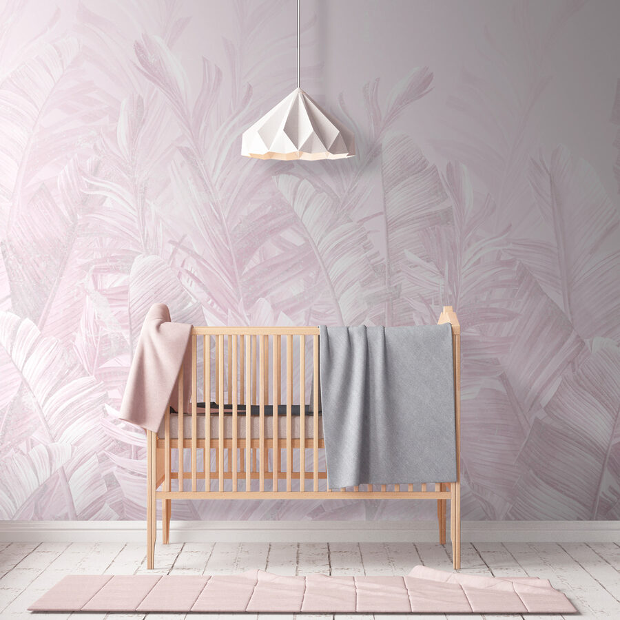 Feuilles douces et pastel dans un arrangement délicat