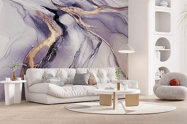 A close up of a painting