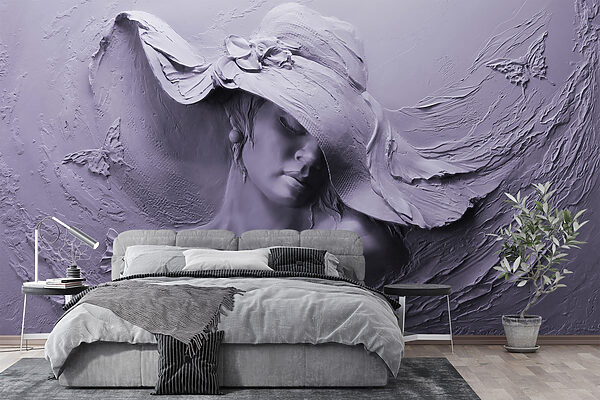 Sculpture d'une femme avec un chapeau Sculpture d'une femme avec un chapeau