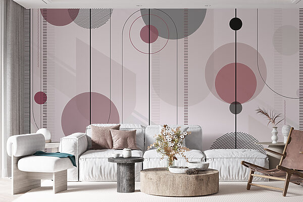 Formes abstraites dans une palette de couleurs douces. Formes abstraites dans une palette de couleurs douces.