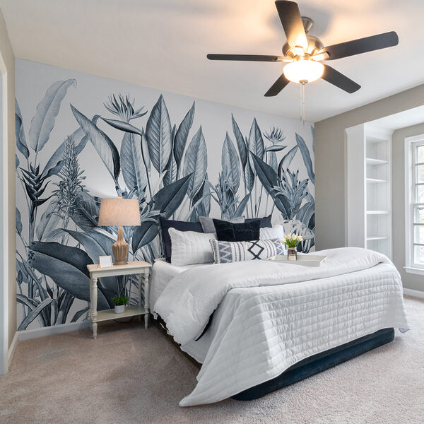 Feuillage tropical dans des tons monochromes Feuillage tropical dans des tons monochromes