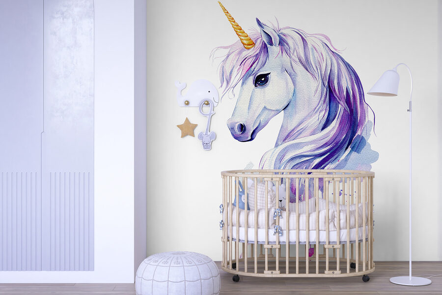 Une aquarelle d'une licorne