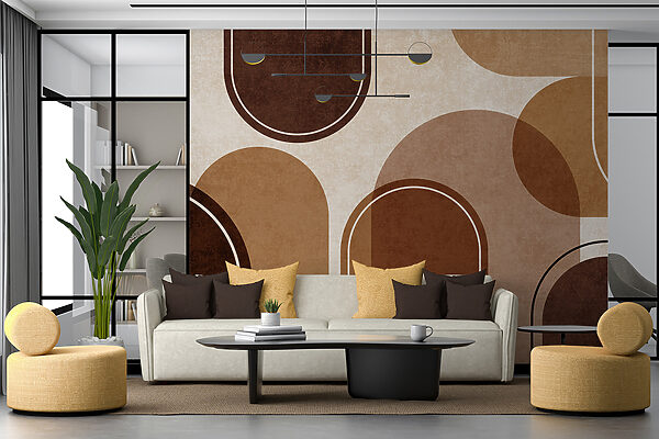 Abstract shapes in warm earth tones Abstract shapes in warm earth tones