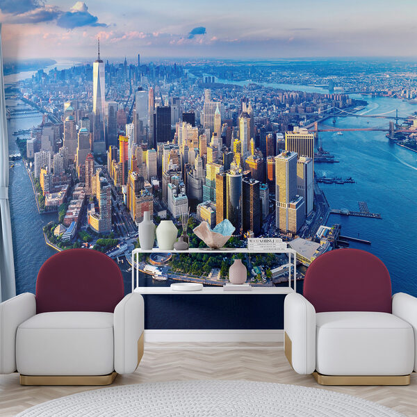Une ville avec de nombreux bâtiments élevés et une étendue d'eau u98643pig6ms 600x600 - Une ville avec de nombreux bâtiments élevés et une étendue d'eau