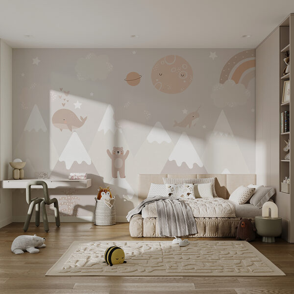 Une fresque murale représentant un paysage de bande dessinée u99206pir2ms 600x600 - Une fresque murale représentant un paysage de bande dessinée